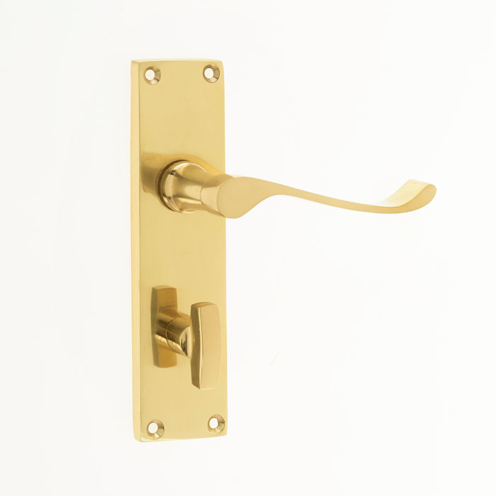 Frelan Hardware Victorian Kontrax EB Scroll Bathroom Door Handle